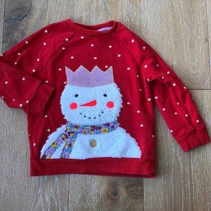 Mini Boden Festive Applique Sweatshirt